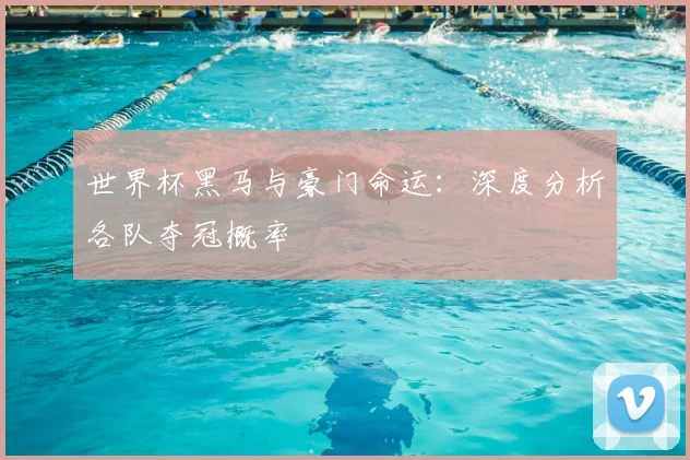 世界杯黑马与豪门命运:深度分析各队夺冠概率